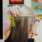 Mini Stuffed Olive Hair Claw