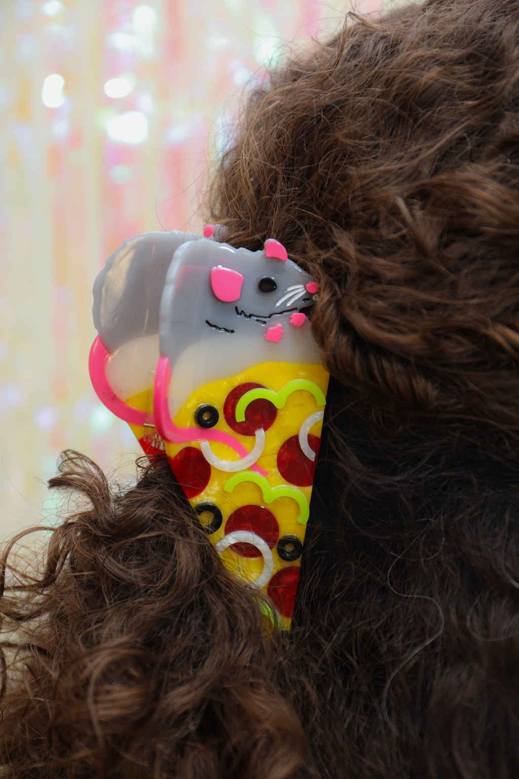 Pizza Rat Hair Claw - The Peach Fuzz
