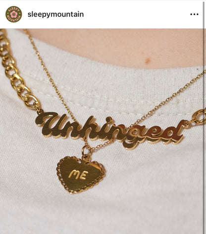 Unhinged Nameplate Necklace