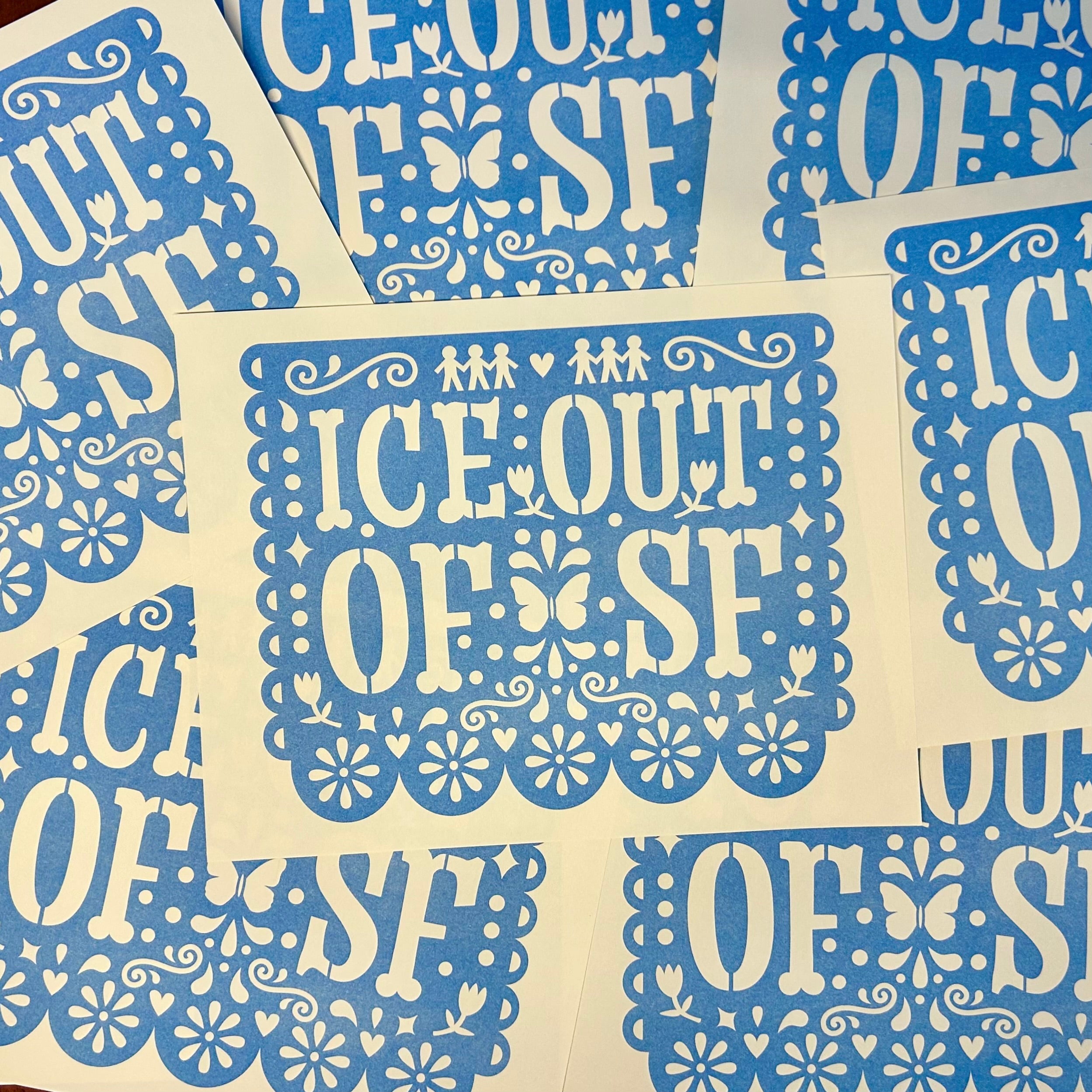 Free ICE out of [Your Town] Poster Window Sign Digital Download