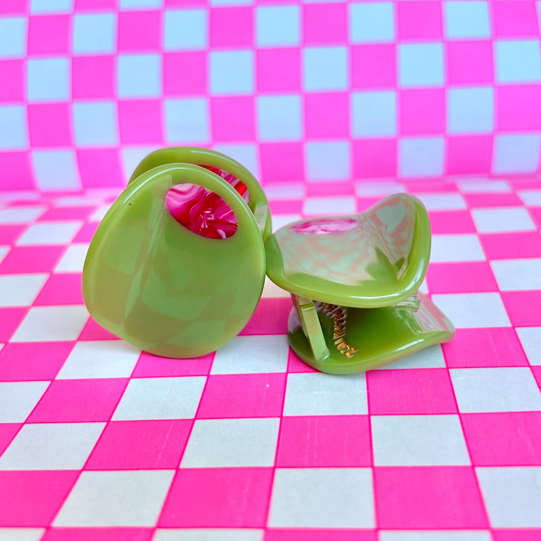 Mini Stuffed Olive Hair Claw
