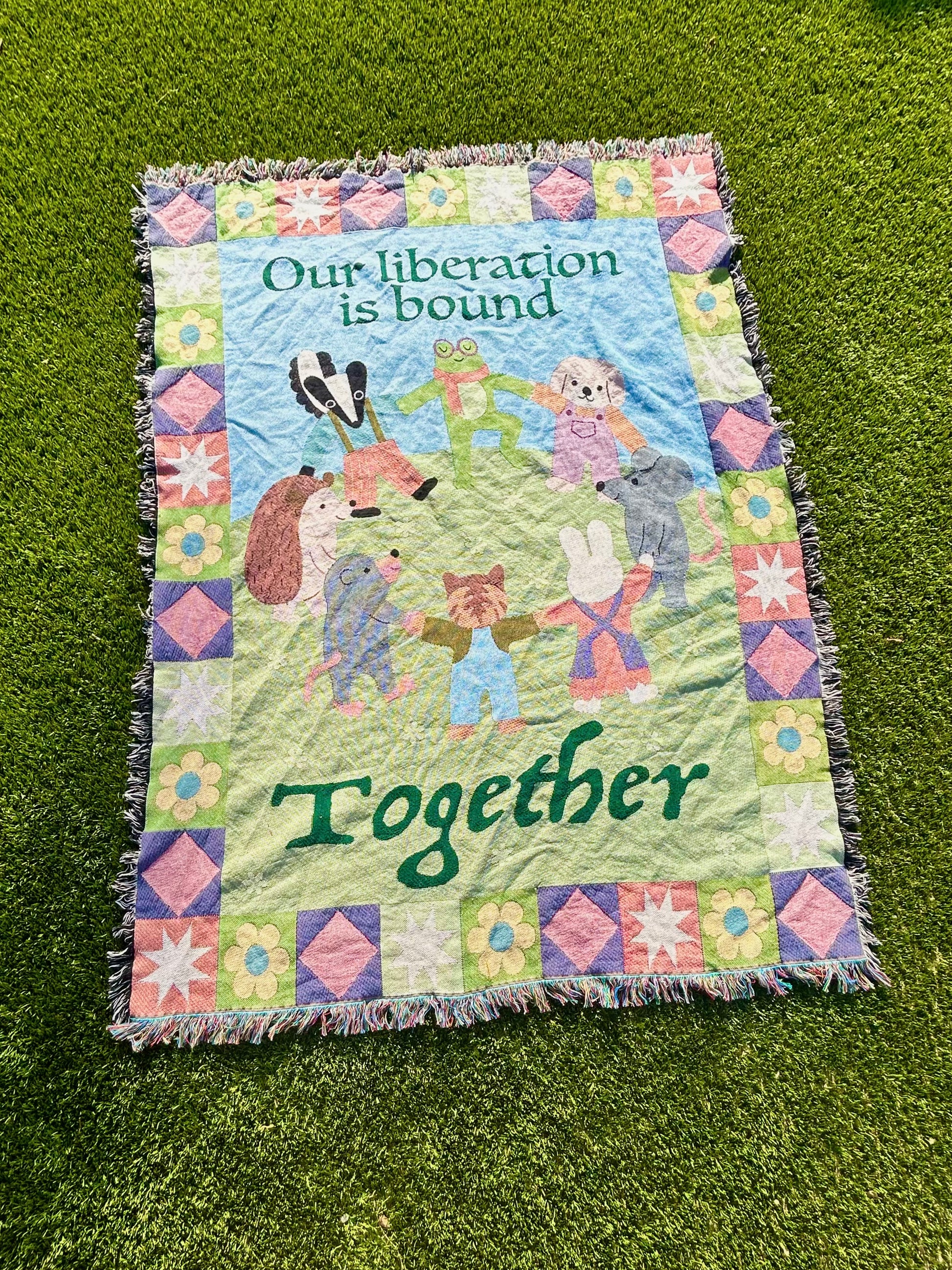 Our Liberation Is Bound Together Blanket