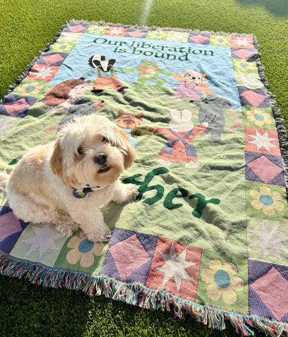 Our Liberation Is Bound Together Blanket