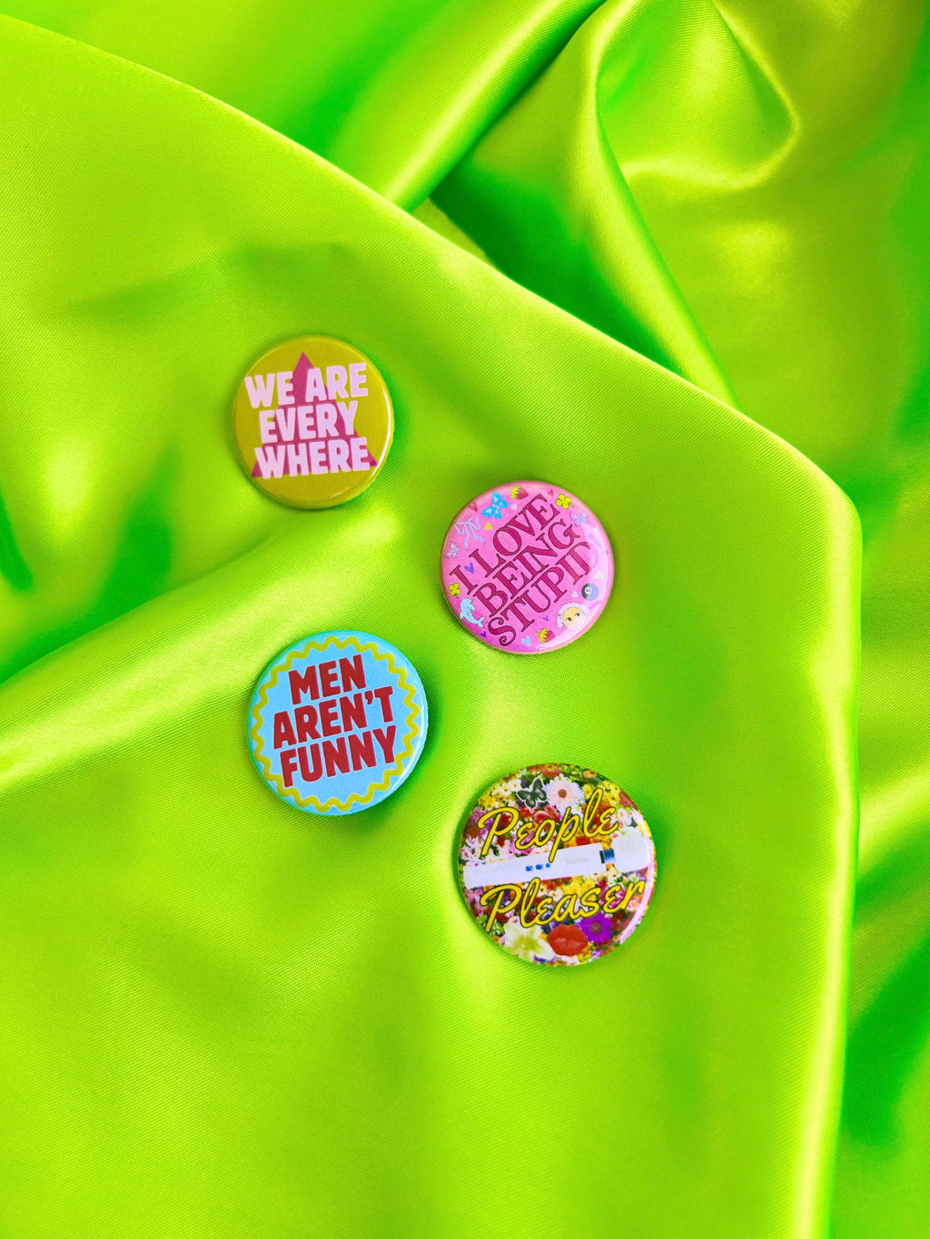 The Peach Fuzz Buttons