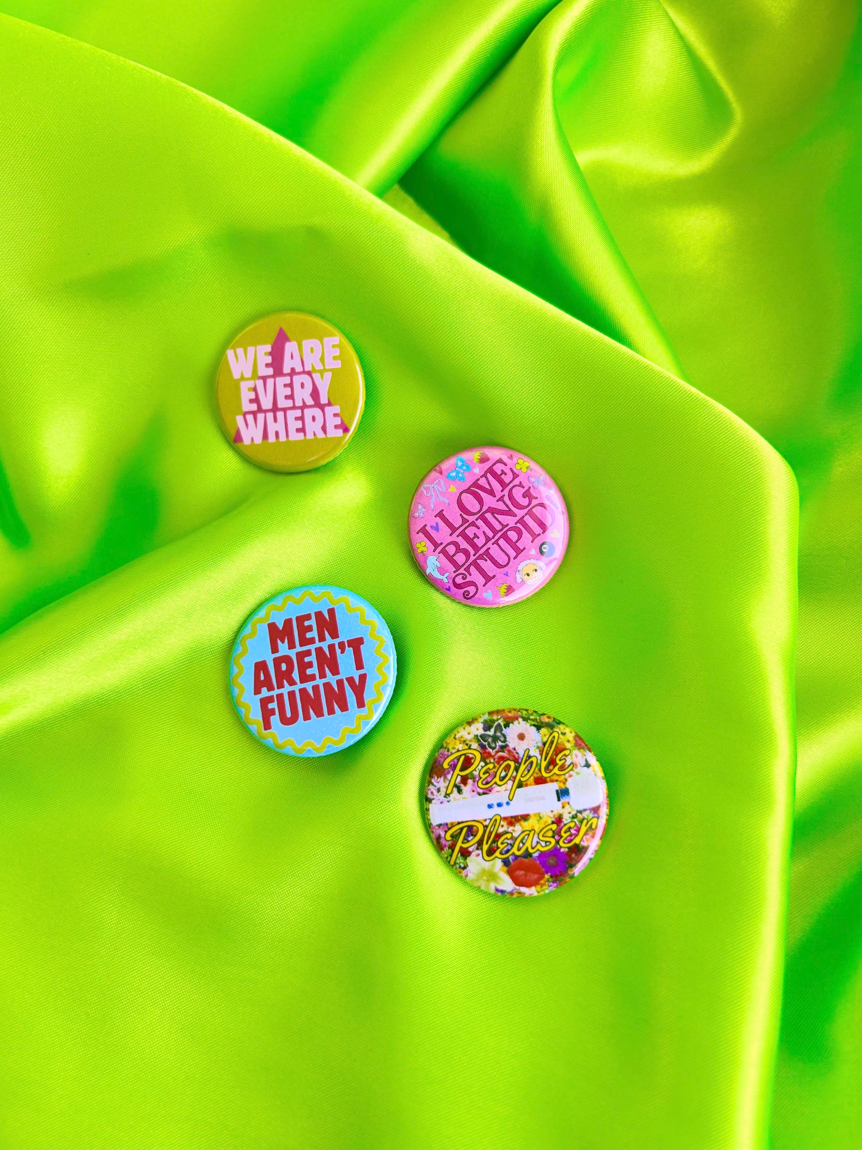 The Peach Fuzz Buttons