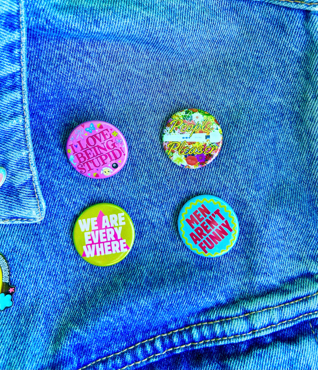 The Peach Fuzz Buttons