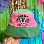 Bad Art Fan Club Color Block Bucket Hat - The Peach Fuzz