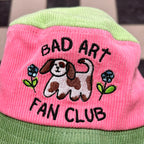 Bad Art Fan Club Color Block Bucket Hat - The Peach Fuzz