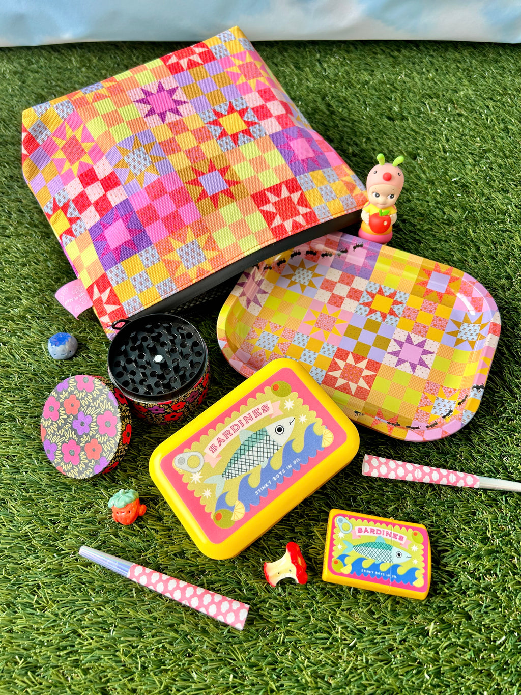 Small Patchwork Quilt Tray