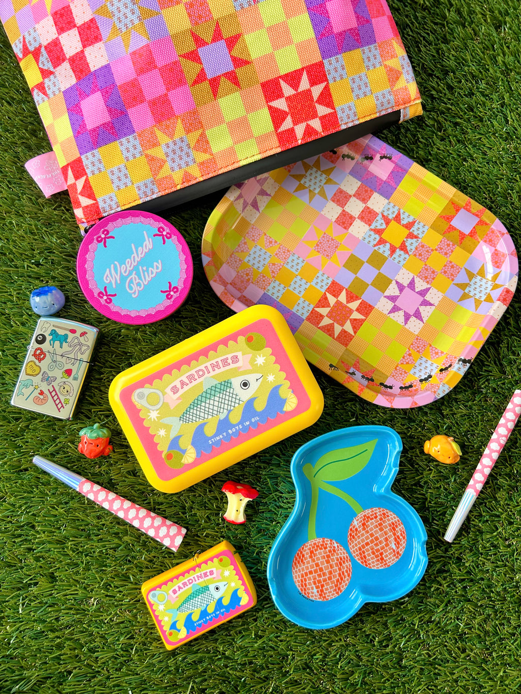 Small Patchwork Quilt Tray