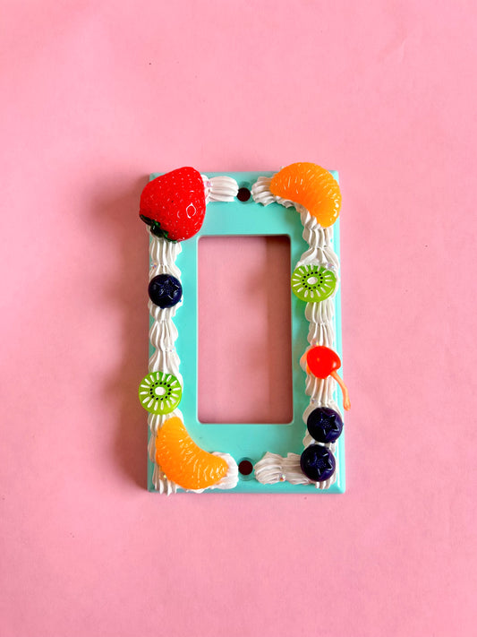 Fruity Decoden Light Switch Cover