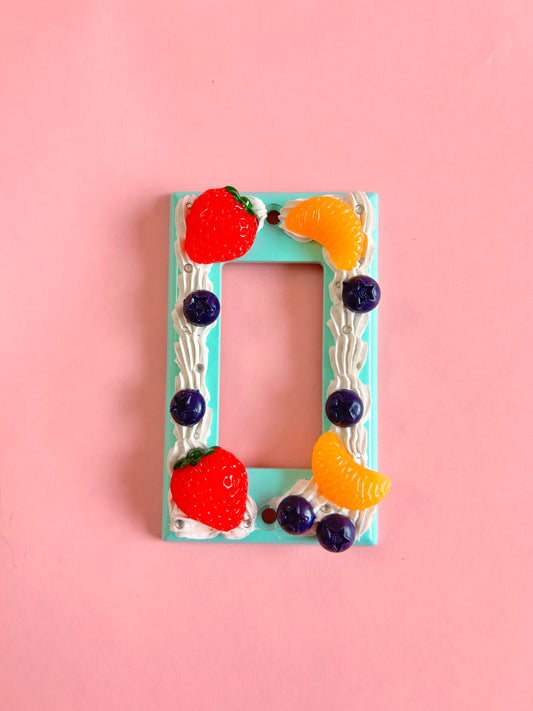 Fruity Decoden Light Switch Cover #2