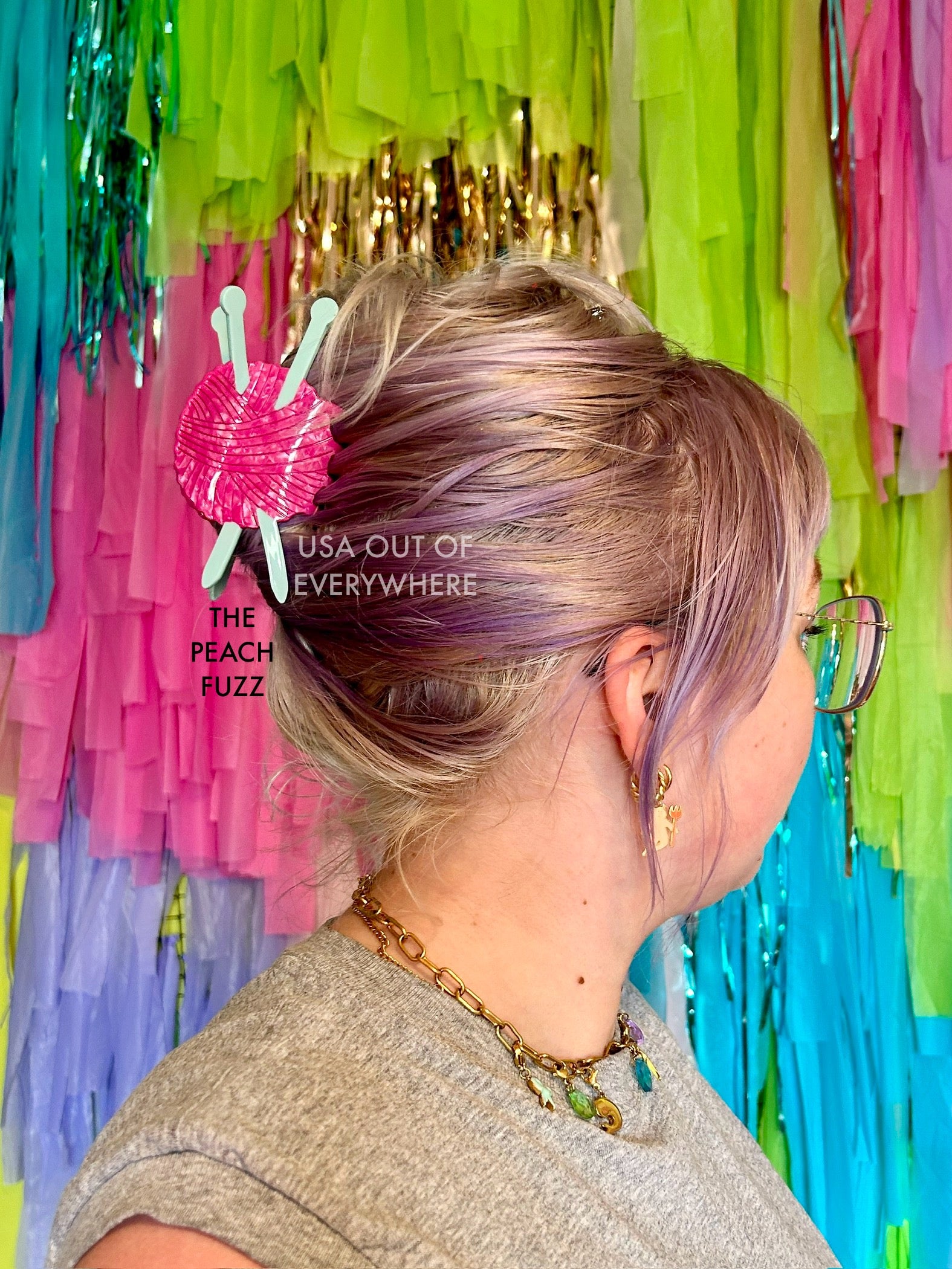 Knitting Needle Hair Claw