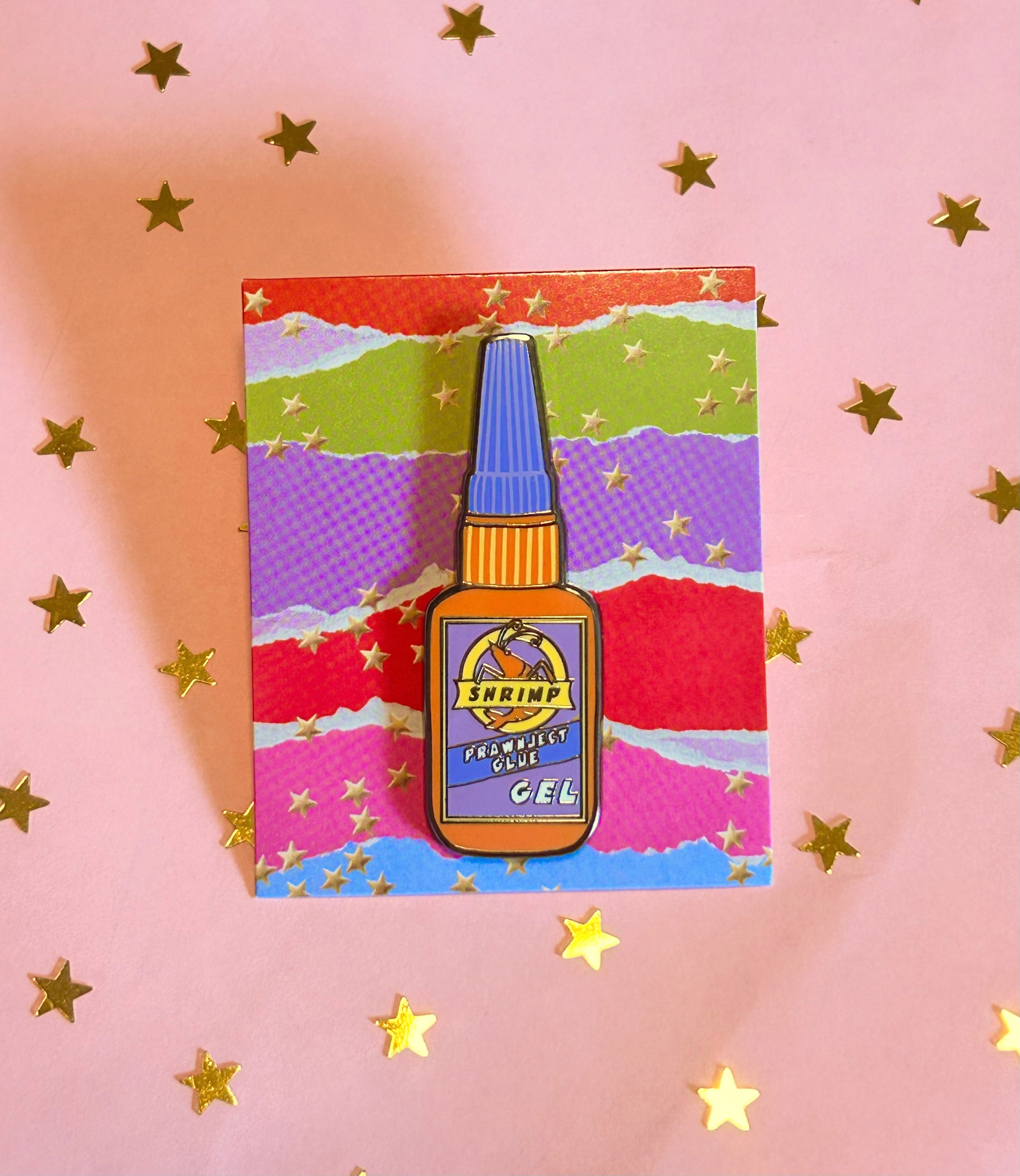 Prawnject Glue Enamel Pin (Tamiko X TPF)