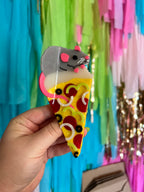 Pizza Rat Hair Claw - The Peach Fuzz