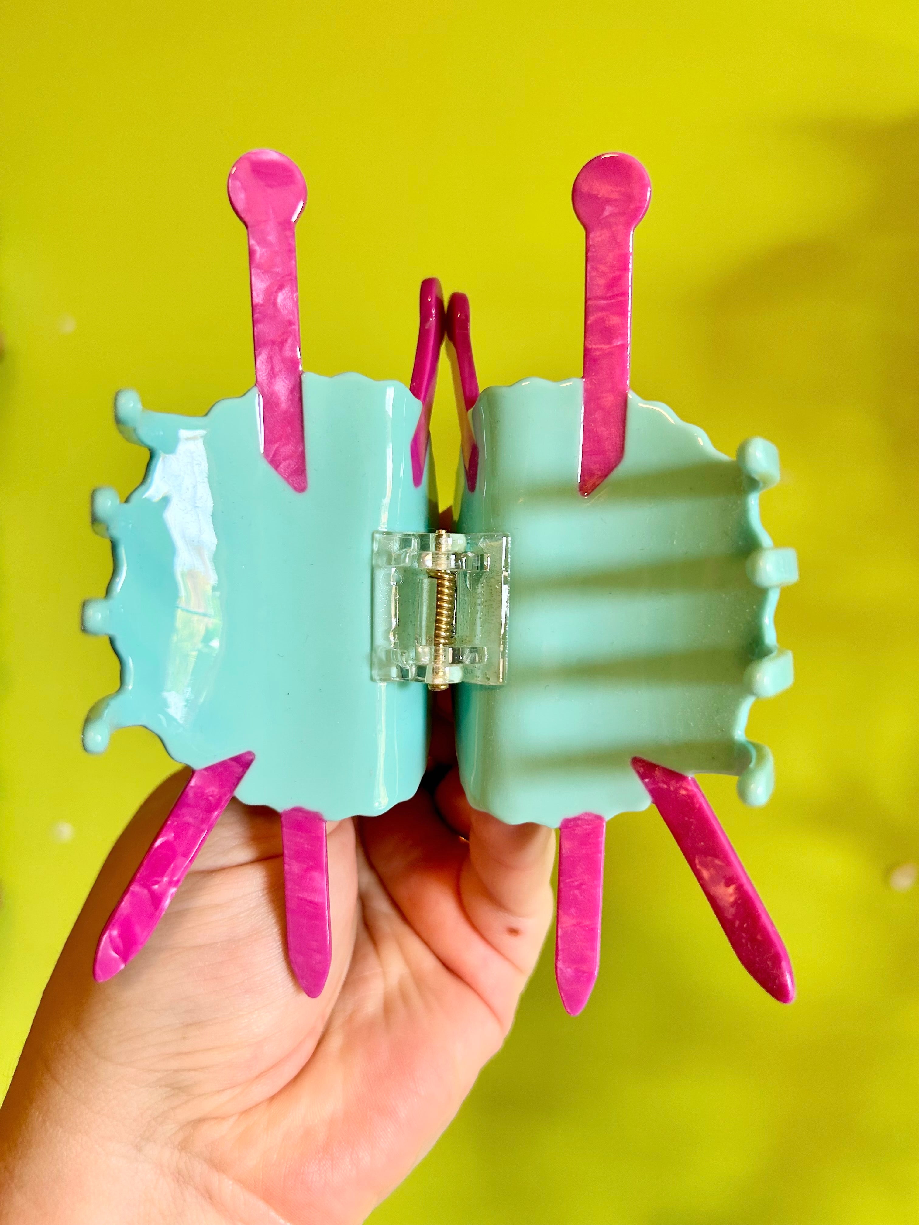 Knitting Needle Hair Claw SAMPLE