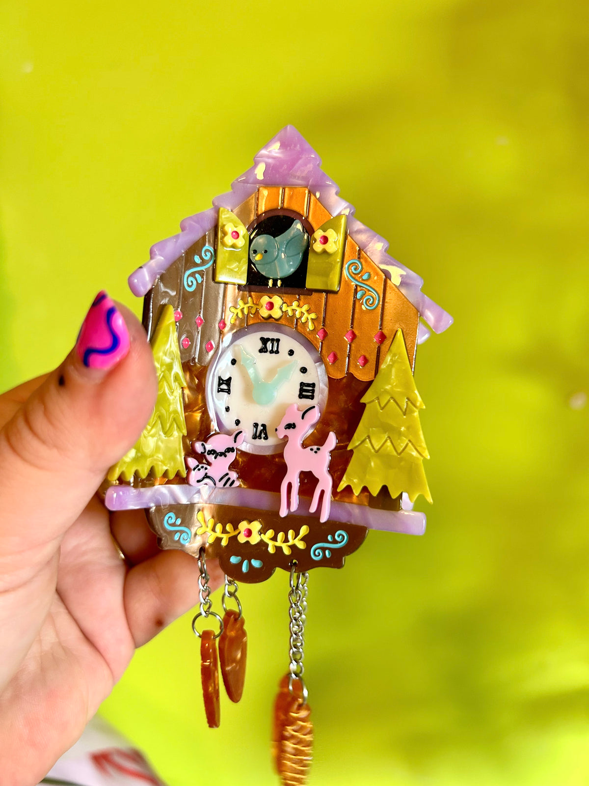 Cuckoo Clock Hair Claw SAMPLE - Version 1