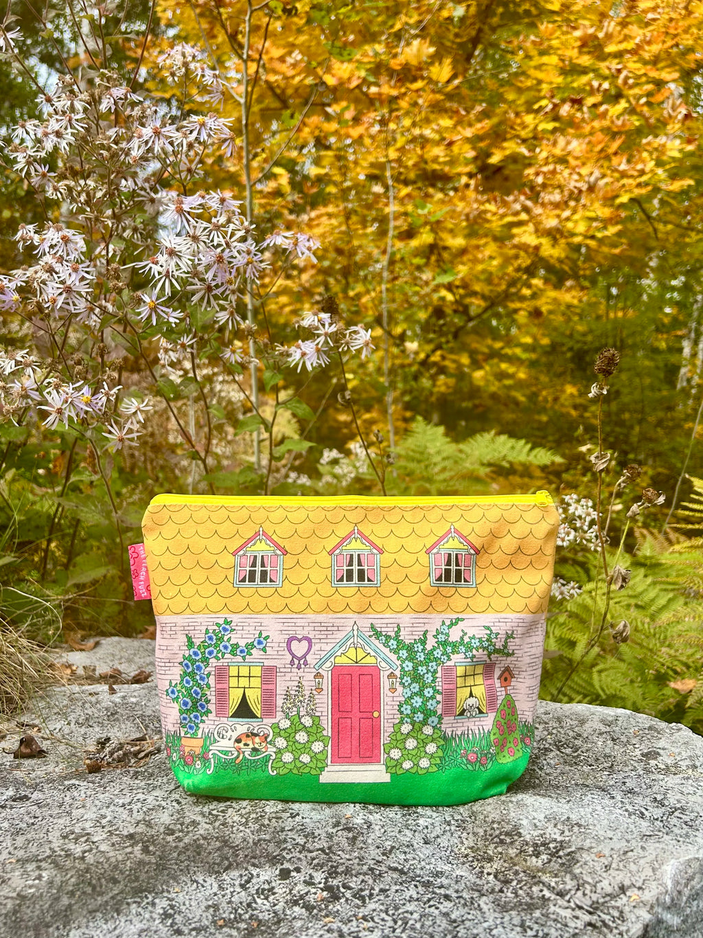Vintage Cottage Zipper Storage Bag - The Peach Fuzz