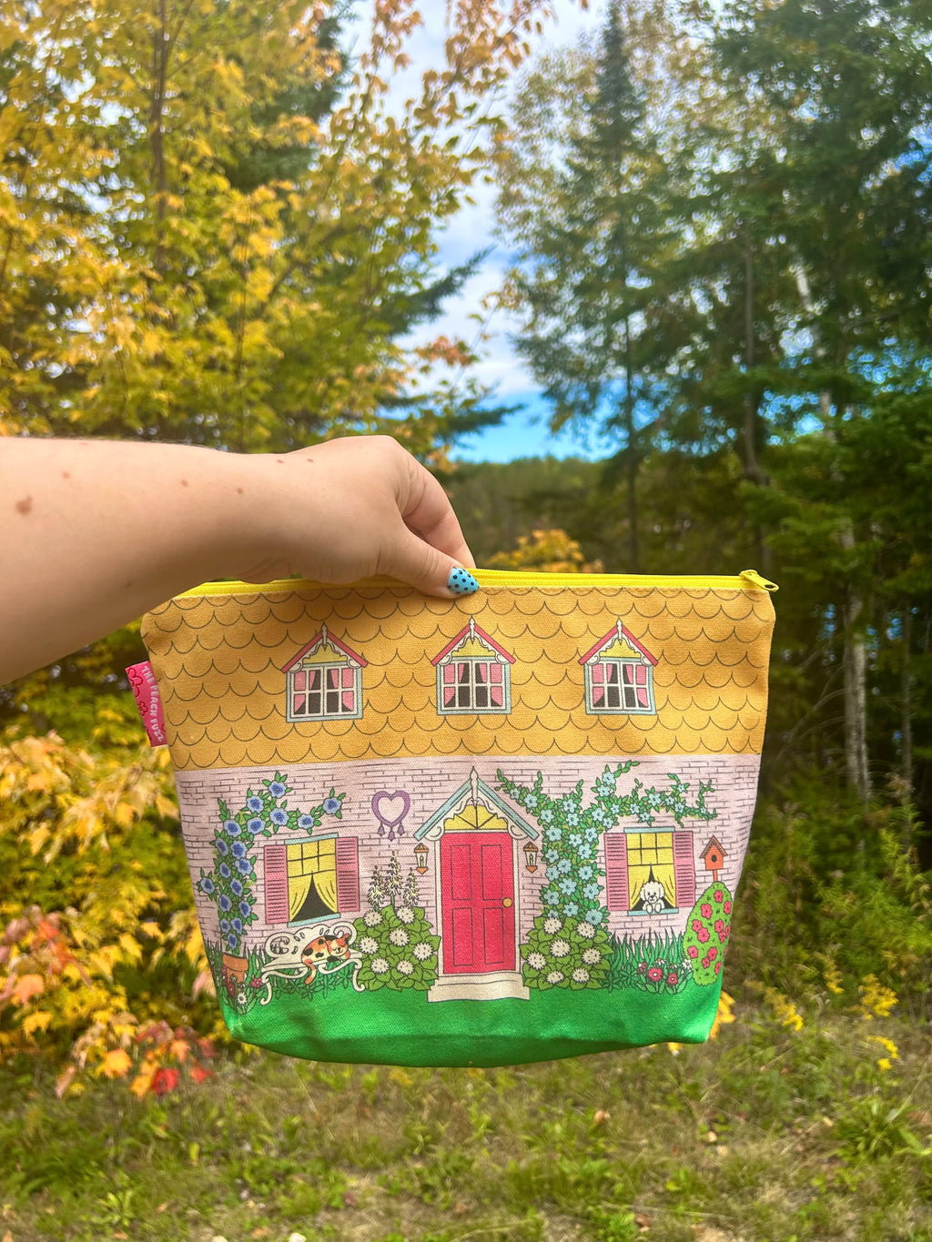 Vintage Cottage Zipper Storage Bag - The Peach Fuzz