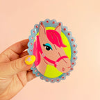 Pink Pony Hair Claw