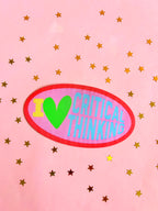 Critical Thinking Iron-On Patch- The Peach Fuzz