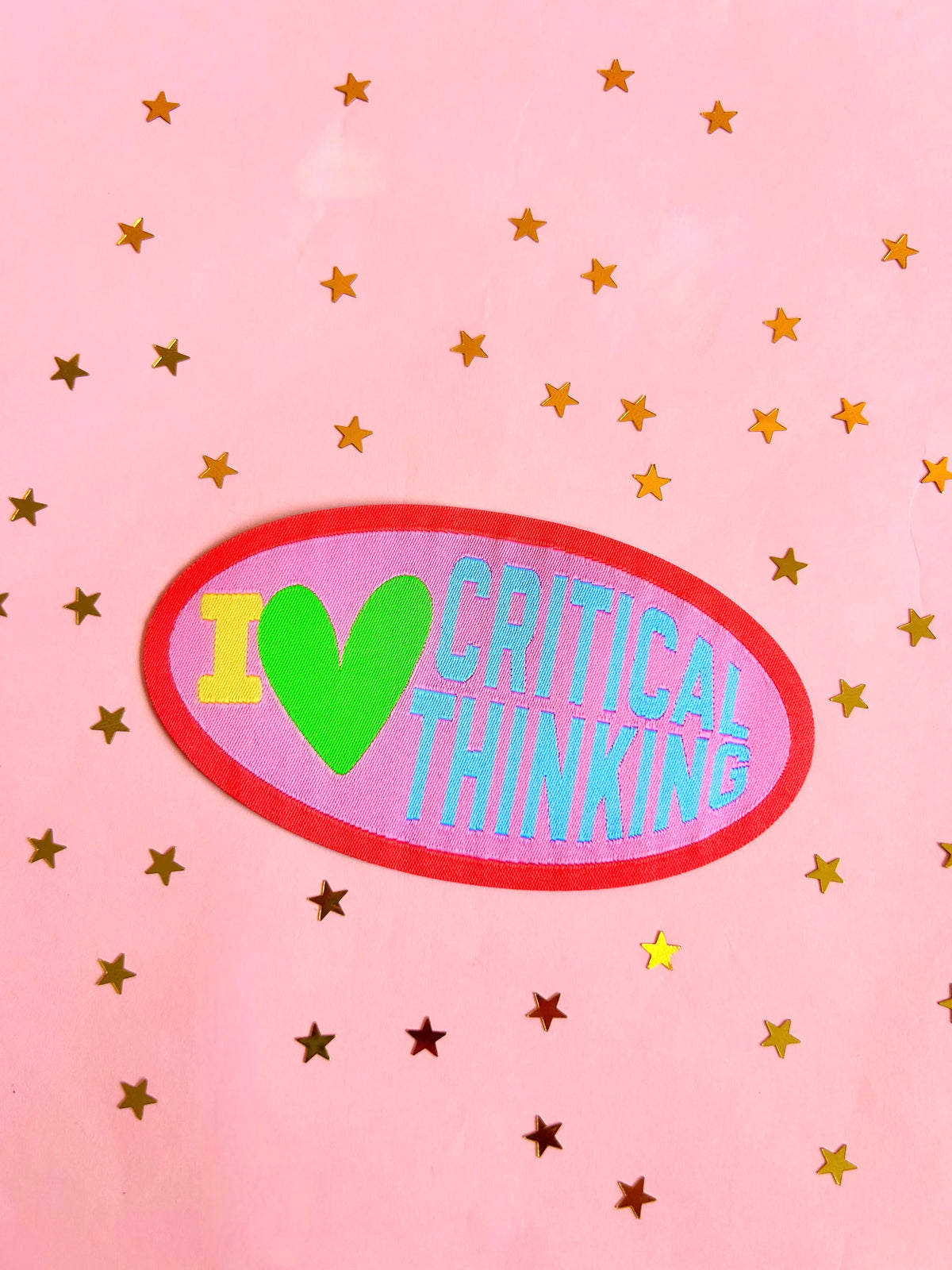Critical Thinking Iron-On Patch- The Peach Fuzz