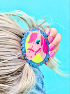 Pink Pony Hair Claw