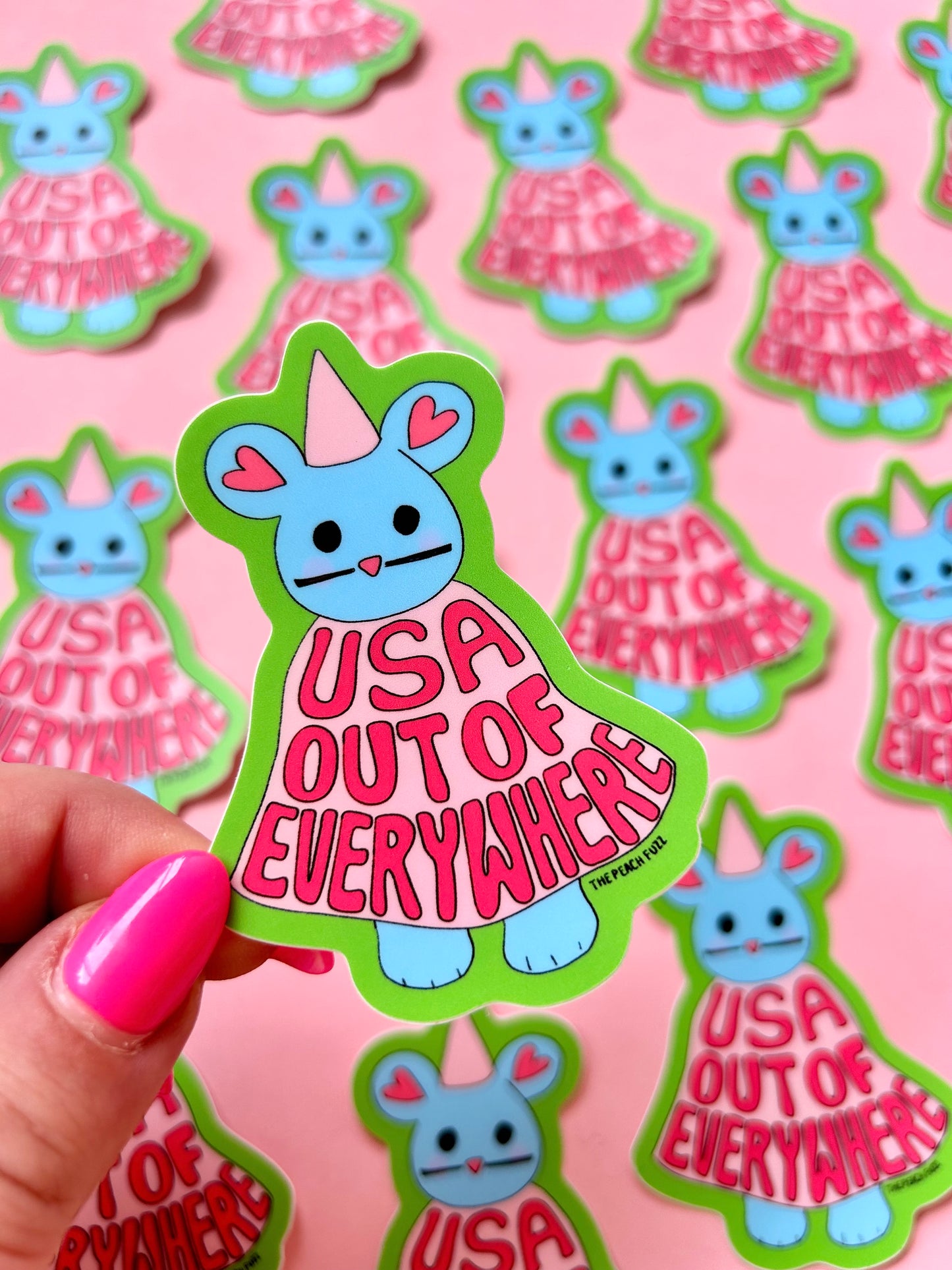 USA Out Of Everywhere Sticker