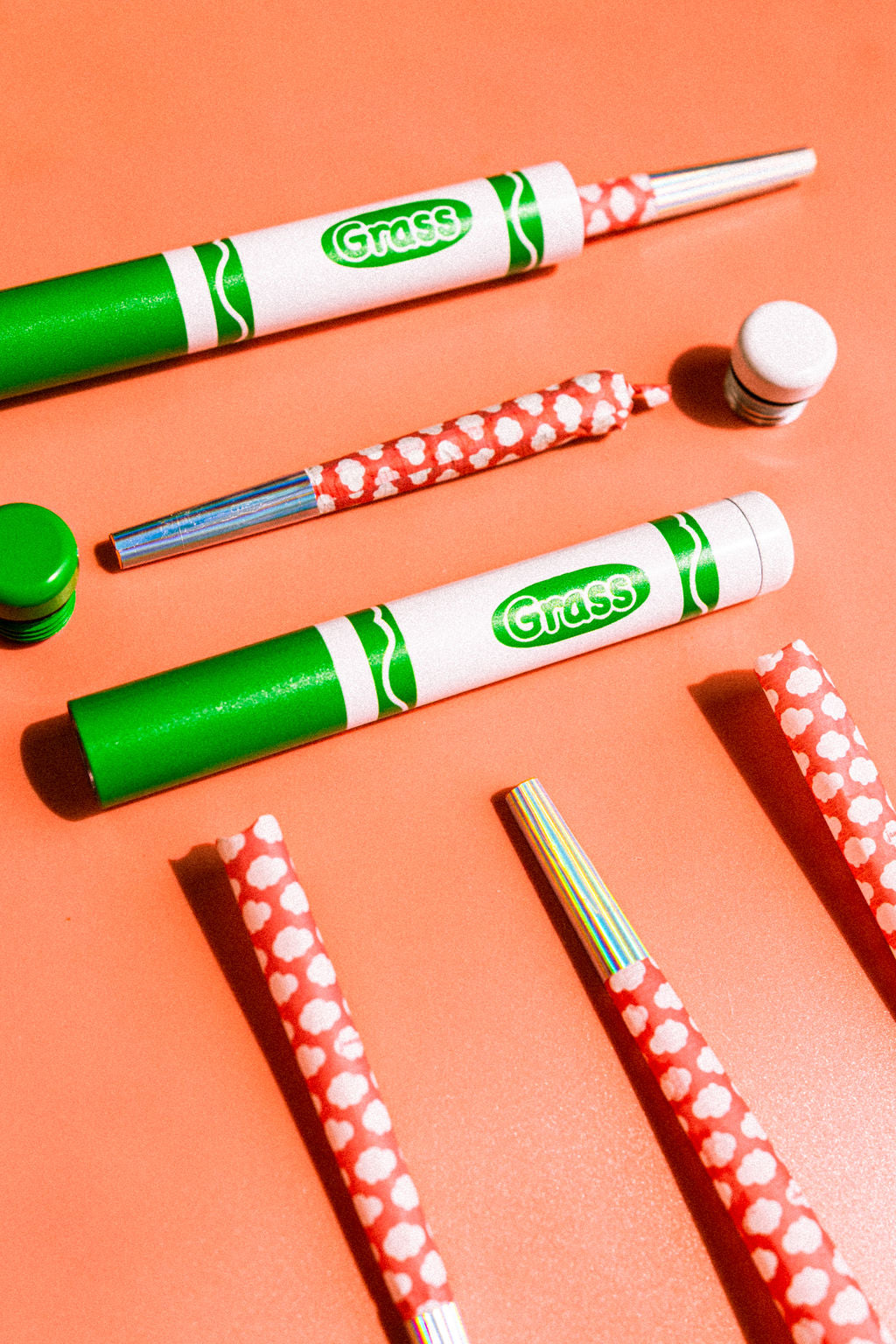 Green Marker Stash Tube - The Peach Fuzz