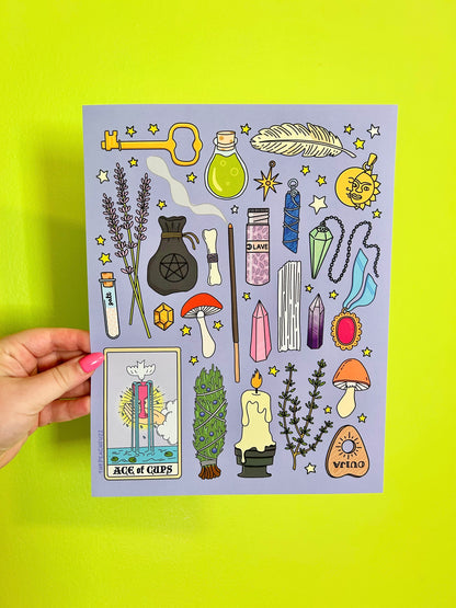 Witchy Supplies Print