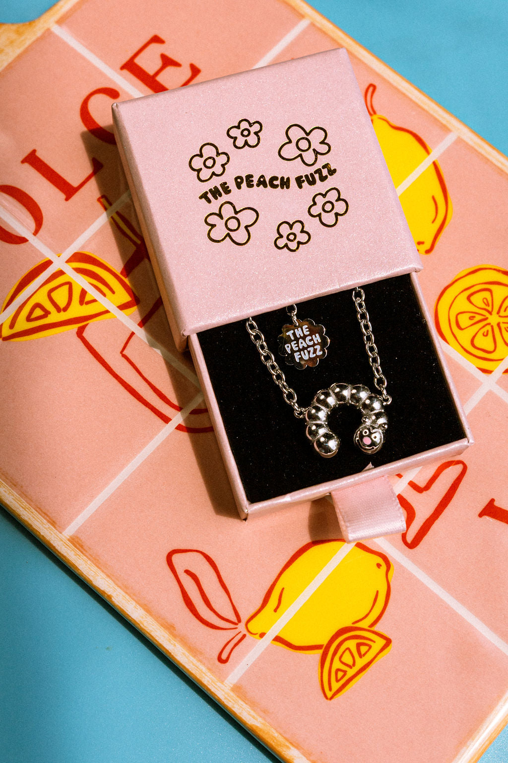Caterpillar Necklace - The Peach Fuzz