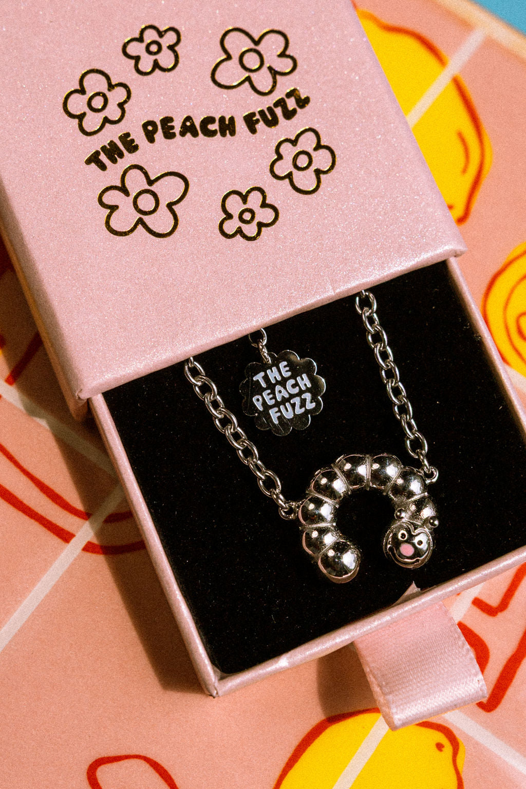 Caterpillar Necklace - The Peach Fuzz