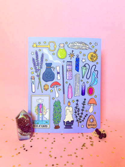 Witchy Supplies Print