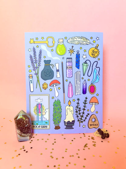 Witchy Supplies Print