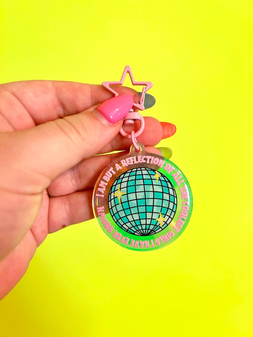Reflection of the Coolest GIRLS I've Known Keychain