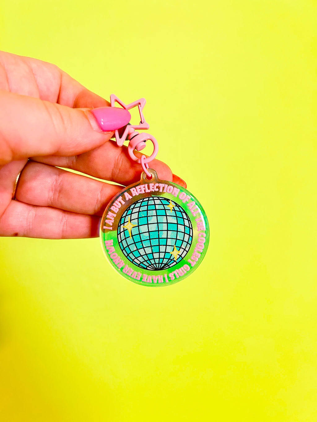 Reflection of the Coolest GIRLS I've Known Keychain
