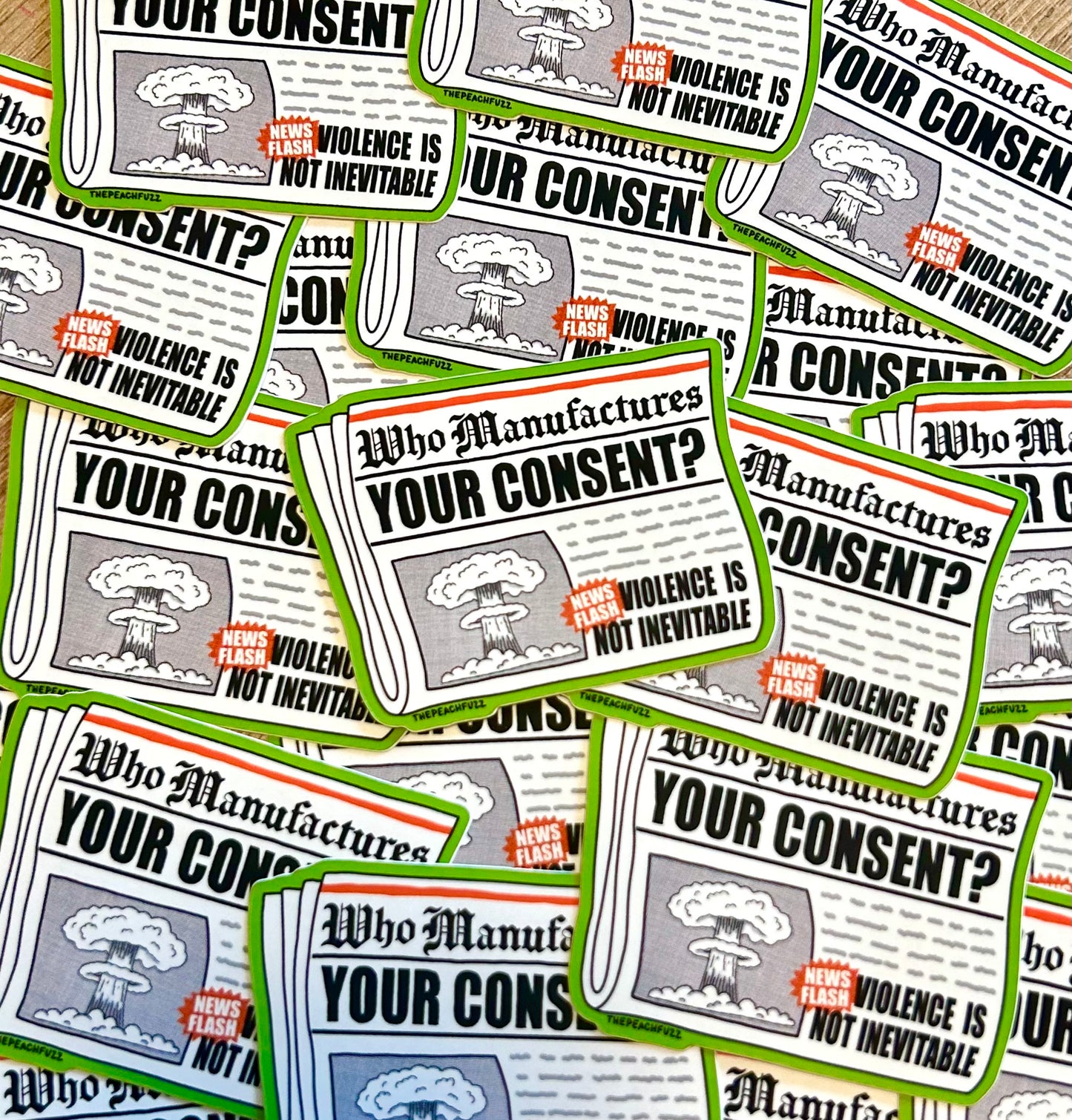 Manufactured Consent Sticker