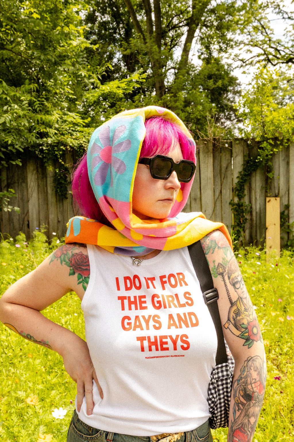 Daisy Knit Scarf - the Peach Fuzz