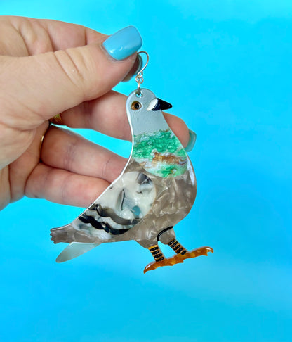 Pigeon Earrings