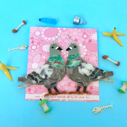 Pigeon Earrings