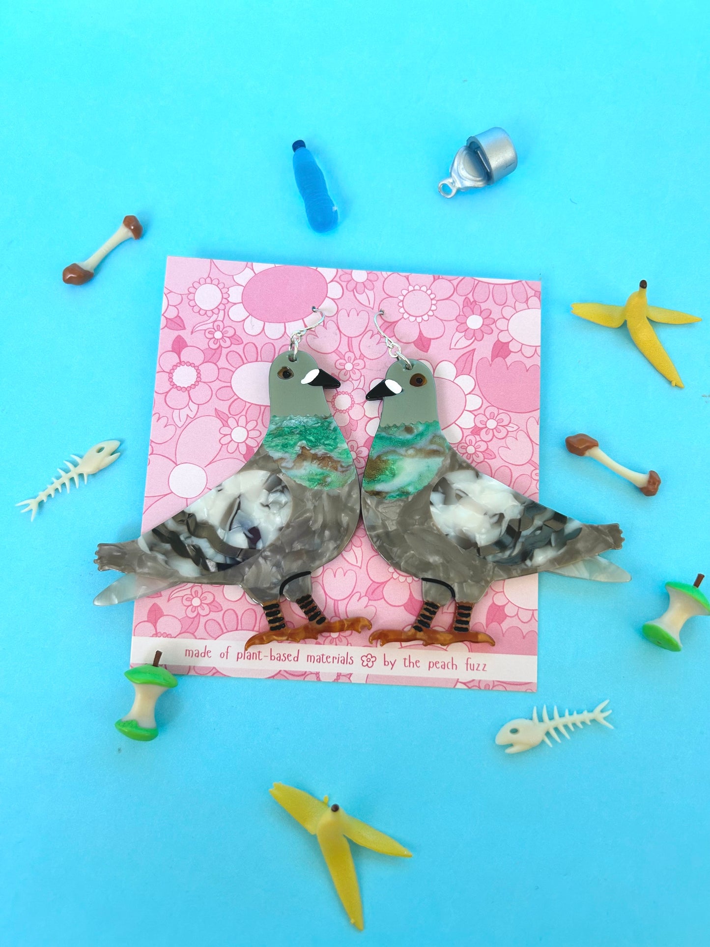 Pigeon Earrings