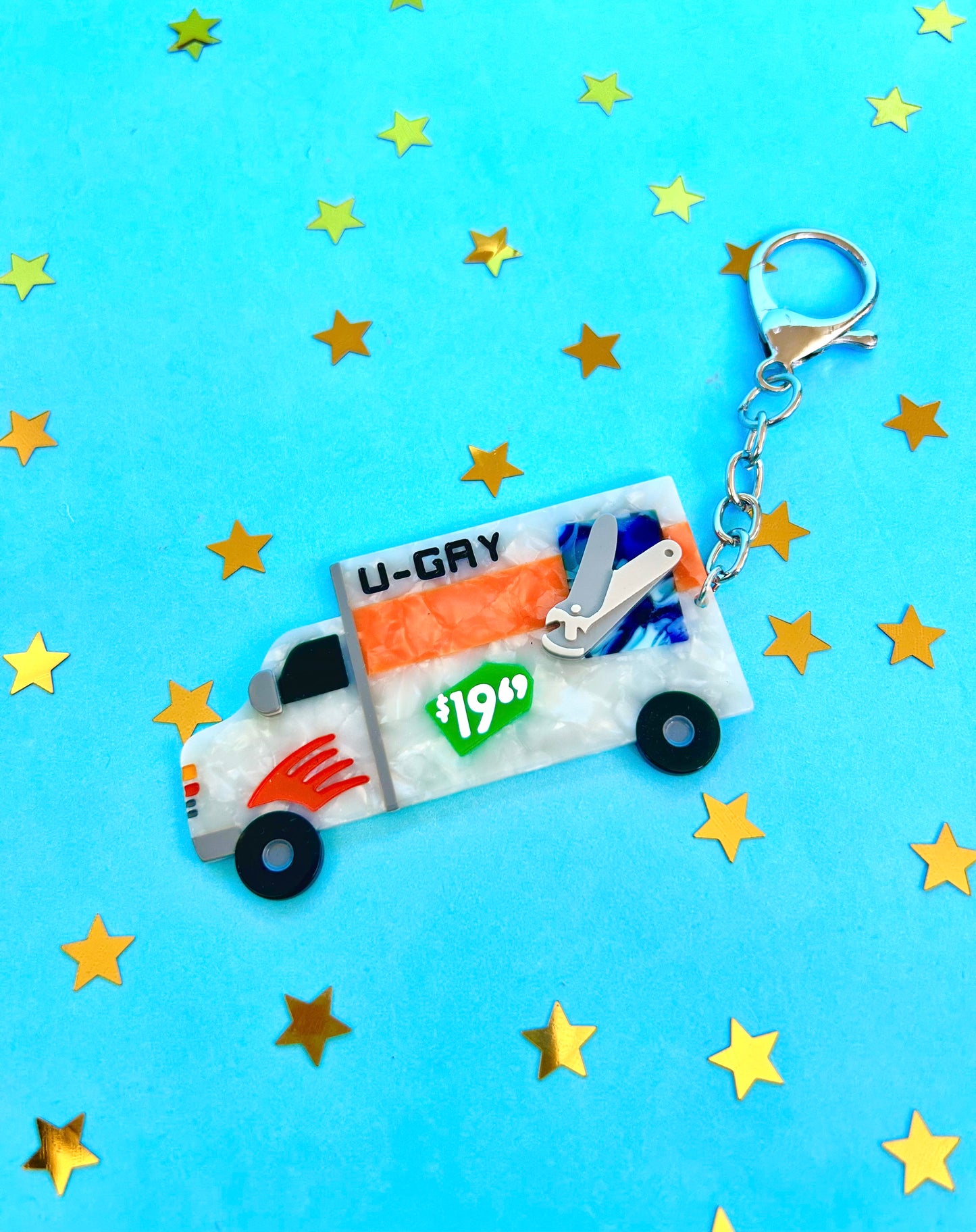 U-Gay Moving Truck Keychain