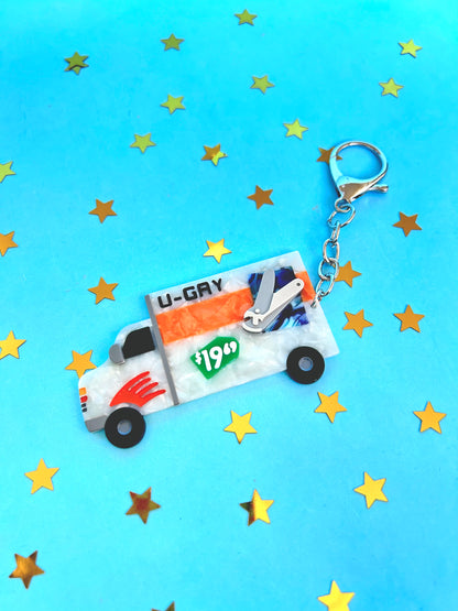 U-Gay Moving Truck Keychain