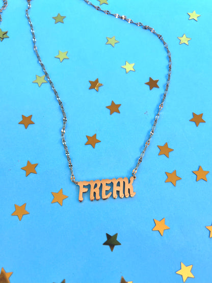 Freak Nameplate Necklace