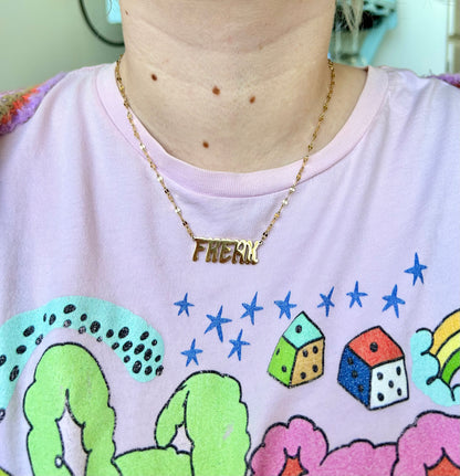 Freak Nameplate Necklace