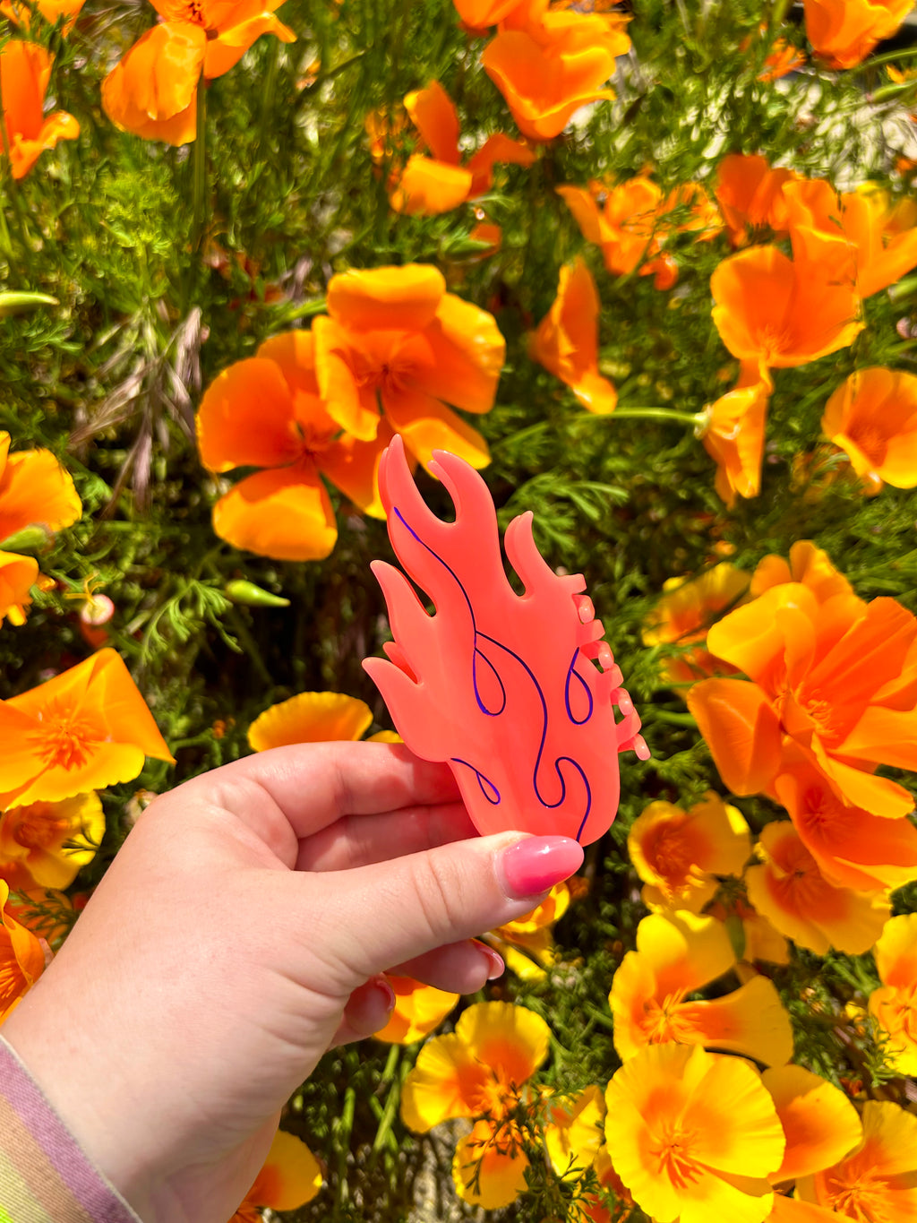 Flamin’ Hot Flames Hair Claw
