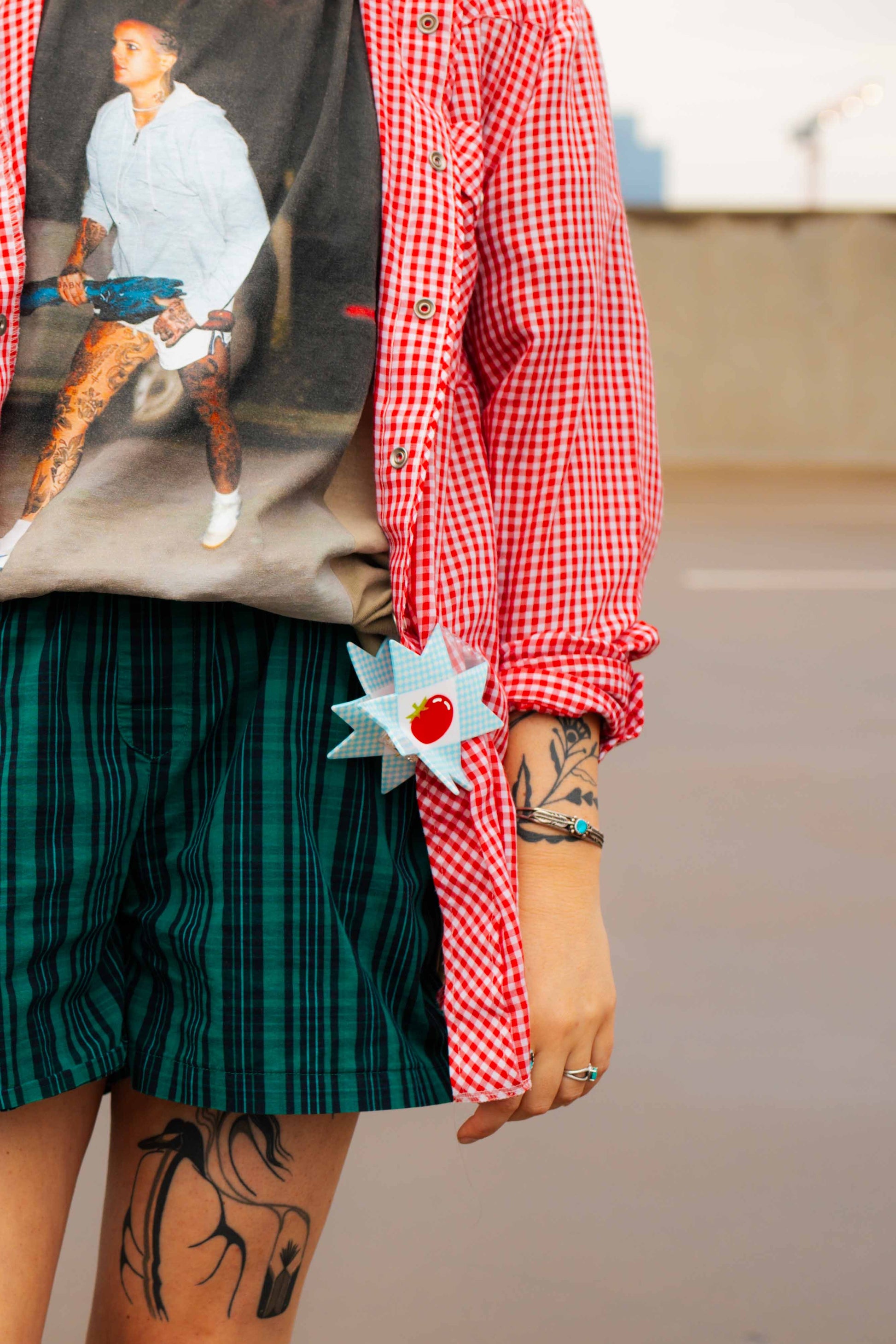 Tomato Quilt Hair Claw  TPF x Chaos Magic Studio