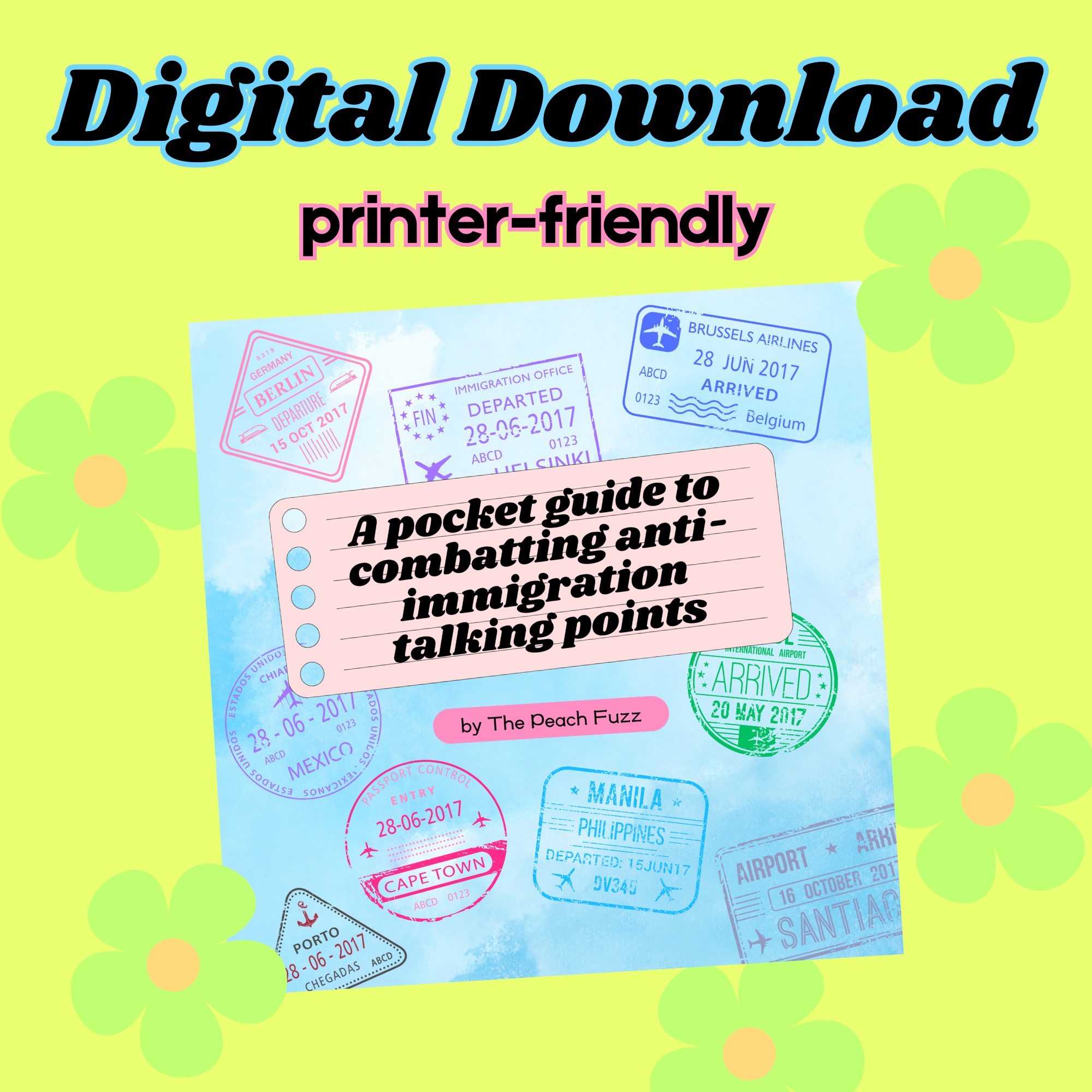 Pro-Immigration Pocket Guide Digital Download