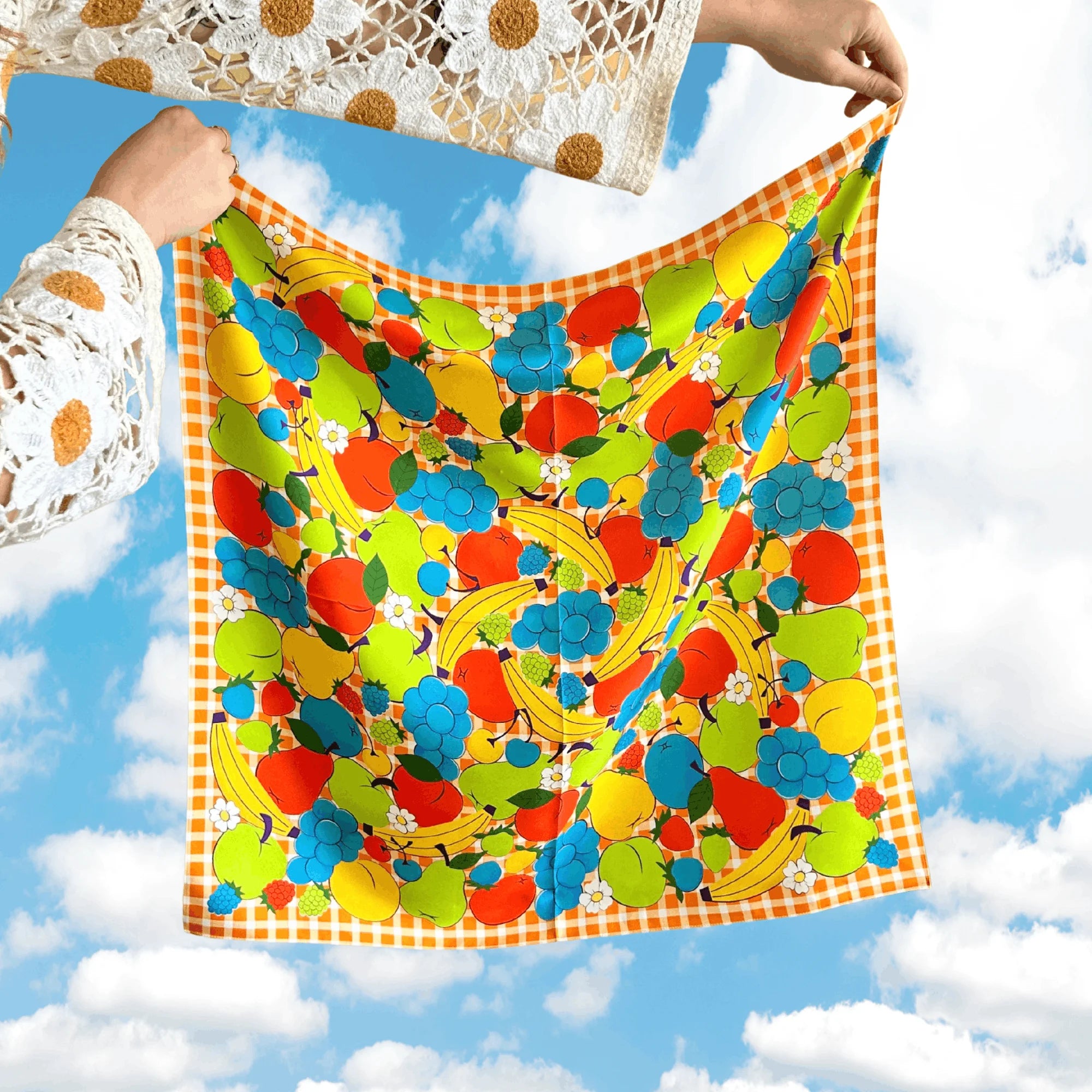 Fruit Silk Scarf - The Peach Fuzz
