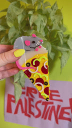 Pizza Rat Hair Claw - The Peach Fuzz